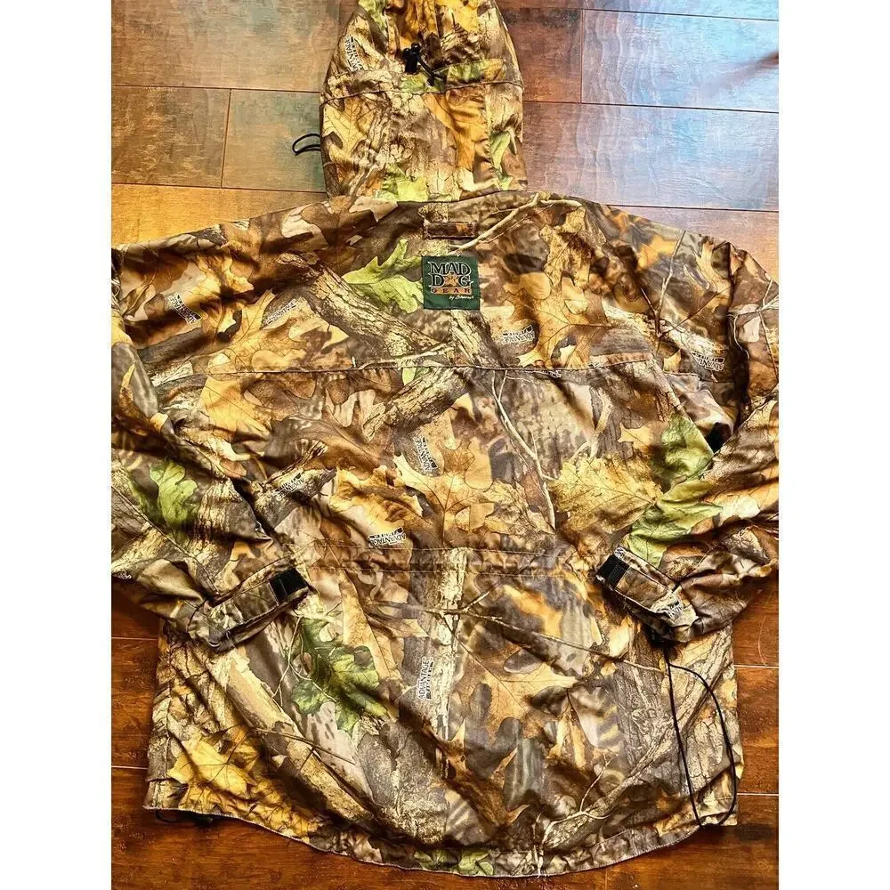 Mad Dog Silent Shawdow Dry Gear Full Zip Hunting Jacket Mens Size M